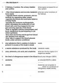 BIO 252 EXAM 4 QUESTIONS AND CORRECT ANSWERS