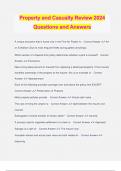 Property and Casualty Review 2024 Questions and Answers