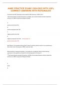 AAMC PRACTICE EXAM 3 2024&sol;2025 WITH 100&percnt; CORRECT ANSWERS WITH RATIONALES