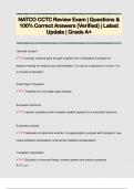 NATCO CCTC Review Exam &vert; Questions &  100&percnt; Correct Answers &lpar;Verified&rpar; &vert; Latest  Update &vert; Grade A&plus;