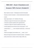 NSG 2421 - Exam 2 Questions and Answers 100% Correct | Graded A+