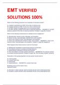 EMT VERIFIED  SOLUTIONS 100%