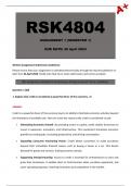 RSK4804 Assignment 1 &lbrack;Detailed Answers&rsqb; Semester 1 - Due&colon; 26 April 2024 