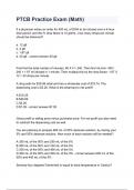 PTCB Practice Exam &lpar;Math&rpar; with complete solutions