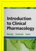 TESTBANK  TO INTRODUCTION TO CLINICAL PHARMACOLOGY 10TH EDITION,VISOVSKY (Chapter 1-20) FULLY COVERED.