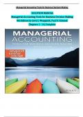 Managerial Accounting Tools for Business Decision Making, 9th Edition Solution Manual by Jerry J. Weygandt, Paul D. Kimmel, Verified Chapters 1 - 14, Complete Newest Version