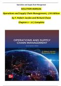 Solution Manual For Operations and Supply Chain Management&comma; 17th Edition by &lpar;F&period; Robert Jacobs&comma; 2024&rpar;&comma; Verified Chapters 1 - 22&comma; Complete Newest Version