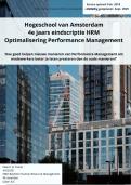 Geslaagde 4e jaars NCOI eindscriptie HRM - Optimalisering Performance Management- PM-cyclus&comma; Balanced Scorecard&comma; 360-graden feedback en meer - Volledig ge&uuml;pdatet&colon; sept&period; 2025