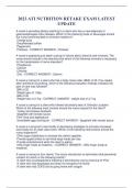 2023 ATI NUTRITION RETAKE EXAM LATEST  UPDATE