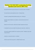 Module 5 NCCER TEST construction drawings Questions and Answers 100&percnt; Pass