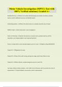 Motor Vehicle Investigation &lpar;MPTC&rpar; Test with 100&percnt; Verified solutions&vert; Graded A&plus;