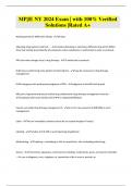 MPJE NY 2024 Exam &vert; with 100&percnt; Verified Solutions &vert;Rated A&plus;
