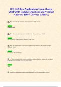 IC3 GS5 Key Applications Exam (Latest 2024/ 2025 Update) Questions and Verified Answers| 100% Correct| Grade A