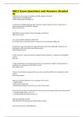 BRC2 Exam Questions and Answers &lpar;Graded A&rpar;