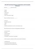 Bio 203 Final Exam Review 115 Questions with Complete Solutions