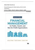 Solution Manual for Financial Management for Public Health, and Not-for-Profit Organizations 7th Edition by Steven Finkler, Thad Calabrese| Verified Chapter's 1 - 15 | Complete