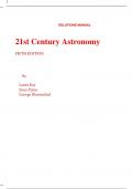Solutions Manual for 21st Century Astronomy 5th Edition By Laura Kay Stacy Palen George Blumenthal (All Chapters, 100% Original Verified, A+ Grade)