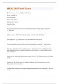 HBIO 205 Final Exam Questions With Complete Solutions, Graded A+