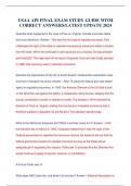USAA API FINAL EXAM STUDY GUIDE WITH CORRECT ANSWERS&sol;LATEST UPDATE 2024