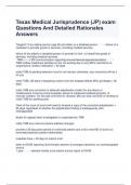 Texas Medical Jurisprudence &lpar;JP&rpar; exam