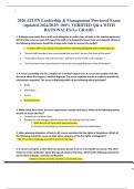 2020 ATI PN Leadership & Management Proctored Exam &lpar;updated 2024&sol;2025&rpar; 100&percnt; VERIFIED Q&A WITH RATIONALES&sol;A&plus; GRADE