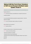 Walmart APA Key Terms Exam &vert; Questions  & 100&percnt; Correct Answers &lpar;Verified&rpar; &vert; Latest  Update &vert; Grade A&plus;