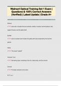 Walmart Optical Training Set 1 Exam &vert;  Questions & 100&percnt; Correct Answers  &lpar;Verified&rpar; &vert; Latest Update &vert; Grade A