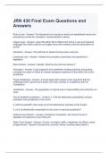 JRN 430 Final Exam Questions and Answers 100&percnt; correct