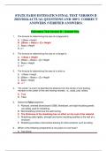 STATE FARM ESTIMATICS FINAL TEST VERSION B 2023/2024.ACTUAL QUESTIONS AND 100% CORRECT ANSWERS (VERIFIED ANSWERS)