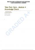 NRNP 6552 WEEK 10 KNOWLEDGE CHECK QUESTIONS & 100% GUARANTEED A+ ANSWERS