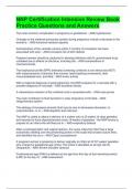 NNP Certification Intensive Review Book Practice Questions and Answers