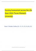 Nursing Assessment across the Life Span 2024 (Texas Woman's University)