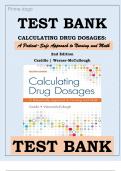 Test Bank For Calculating Drug Dosages A Patient-Safe Approach to Nursing and Math Second Edition by Maryanne Castillo, Sandra Luz Martinez De; Werner-McCullough||ISBN NO:10,1719641226||ISBN NO:13,978-1719641227||All Chapters||A+, Guide.||Latest 2024
