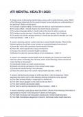 ATI MENTAL HEALTH 2024&sol;2025 Questions With Completed Solutions&period;