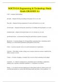 NOCTI GA Engineering & Technology Study  Guide GRADED A&plus; 
