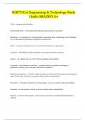 NOCTI GA Engineering & Technology Study  Guide GRADED A&plus;