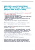 2023 AQA A-level PHYSICS 7408/2  Paper 2 Question Paper & Mark scheme  (Merged) June 2023 [VERIFIED] 