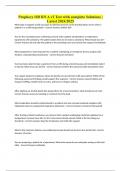 Prophecy OR RN A v2 Test with complete Solutions &vert; Latest 2024&sol;2025