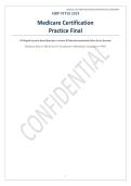 AHIP 2024  Styled final Practice exam &sol; 2024 - Questions and Answers Updated Verified Answers with Rationales