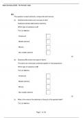 AQA GCSE Chemistry Periodic Table 4 Exam Questions and Complete Solutions