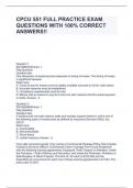 CPCU 551 FULL PRACTICE EXAM QUESTIONS WITH 100% CORRECT ANSWERS!!