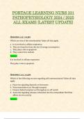 PORTAGE LEARNING NURS 231 PATHOPHYSIOLOGY MODULE 1 - MODULE 10 EXAMS &sol; FINAL EXAM &vert; 2024 &sol; 2025 UPDATES STUDY BUNDLE WITH COMPLETE SOLUTIONS &lbrace;LATEST UPDATE&rcub; 