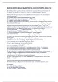 BLOOD BANK EXAM QUESTIONS AND ANSWERS 2024 &num;12