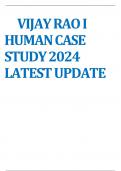 VIJAY RAO I HUMAN CASE STUDY 2024 LATEST UPDATE