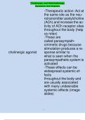 Cholinergic and Anticholinergic Questions And Answers