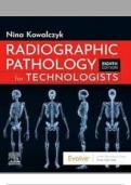 TEST BANK FOR RADIOGRAPHIC PATHOLOGY FOR TECHNOLOGISTS, 8th EDITION BY KOWALCZYK, ALL CHAPTERS 1 - 12, COMPLETE VERIFIED LATEST VERSION