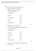 AQA Chemistry GCSE - Chemical Bonds - Ionic, Covalent and Metallic 8 Exam Questions and Complete Solutions