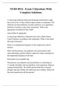 NURS 8514 - Exam 2 Questions With Complete Solutions