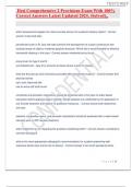 Hesi comprehensive 2 provisions exam All 19 Pages with 100&percnt; correct answers&vert;&vert;Latest updated 2024