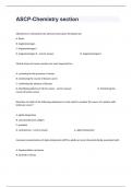 ASCP-Chemistry section Exam Questions And Correct Answers2024.